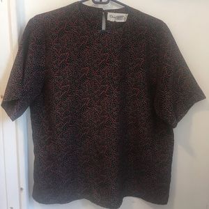 Oscar De La Renta Expressions Pattern Shirt